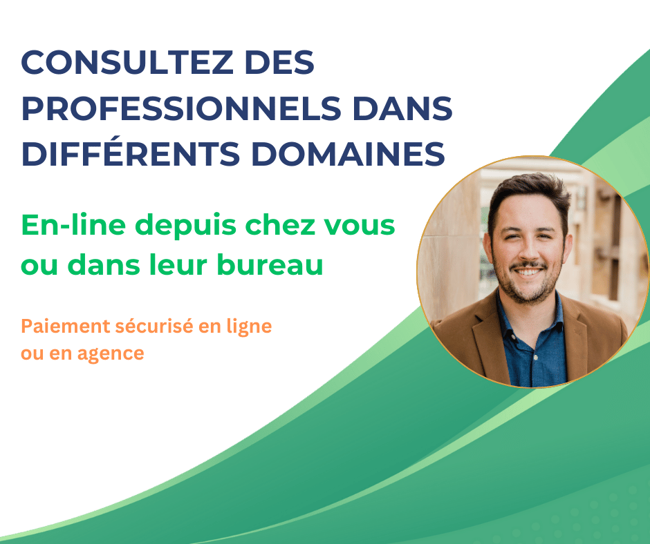 Prenez rendez-vous pour une consultation en ligne ou en cabinet avec différents professionnels : médecin, avocat, comptable et autres